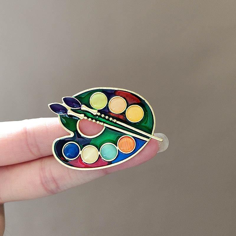 Women Accessories Drawing - Moda esmalte paleta broches para mulheres