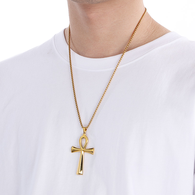 Women Accessories Bd - Colar com Pingente Cruz Polido Kalen