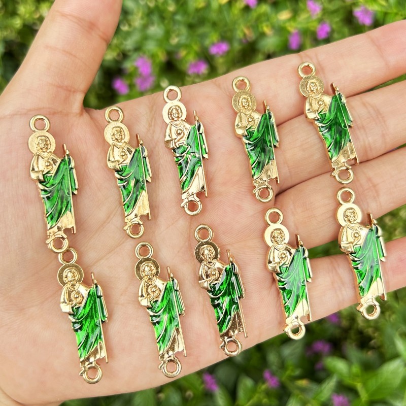 Women Juda Accessories - 10 pçs verde saint judas pulseira