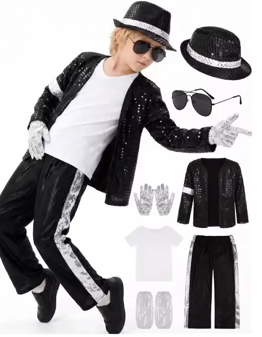 Women'S Vacation Accessories - Fantasia Infantil Michael Jackson para Festa