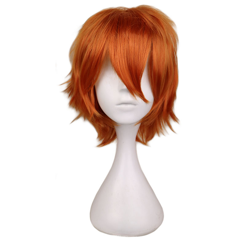 Women Accessories Bd - Peruca curta laranja para homens mulheres
