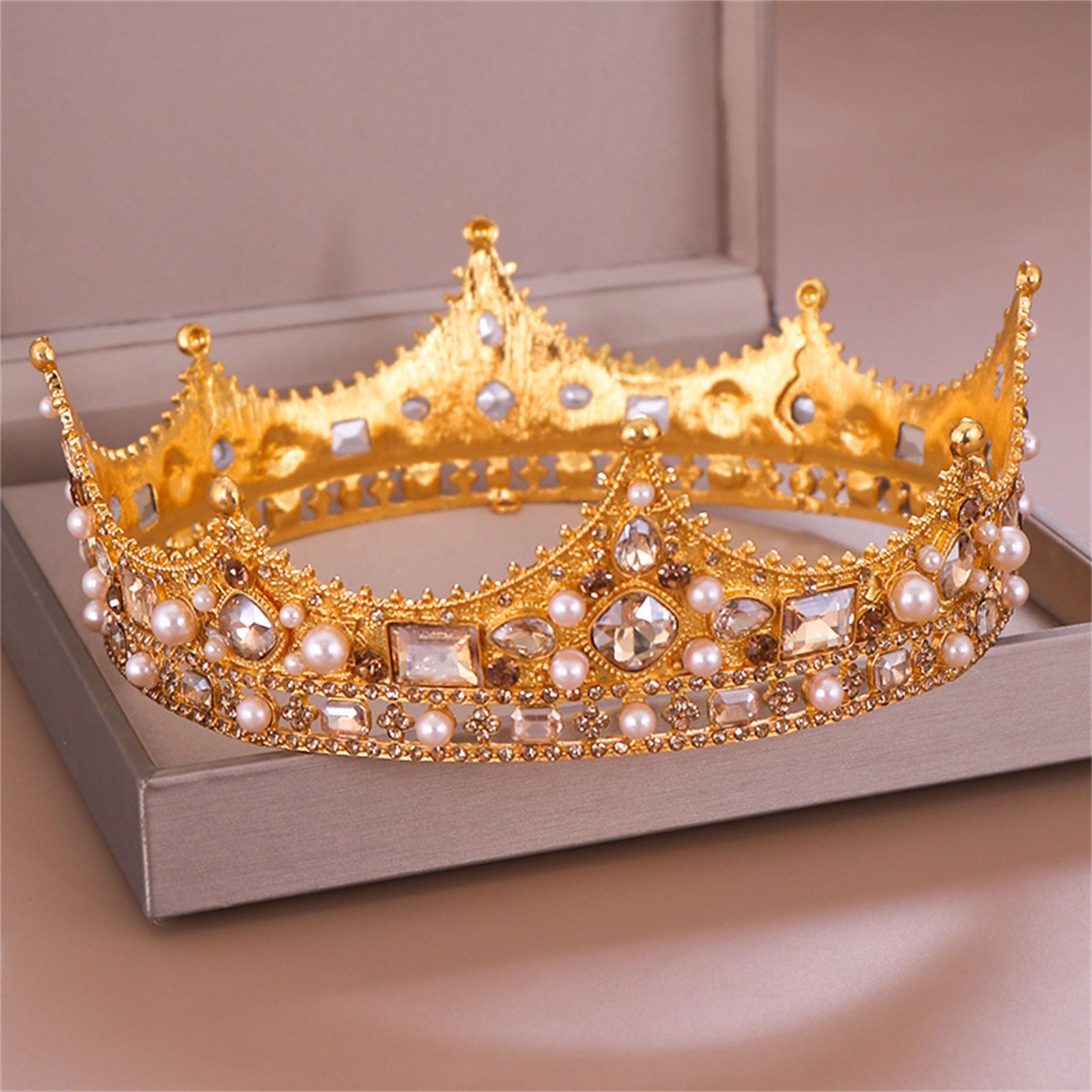 Women'S Wedding Accessories - Liga coroa tiara retro nupcial strass