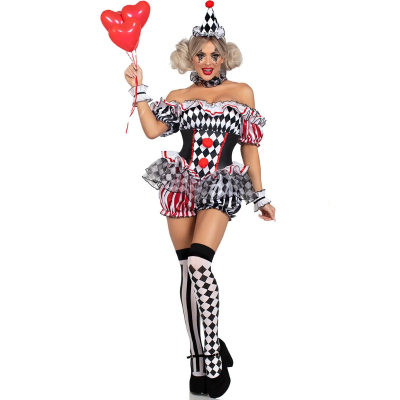 Women'S Vacation Accessories - Mulheres palhaço cosplay traje circo desempenho