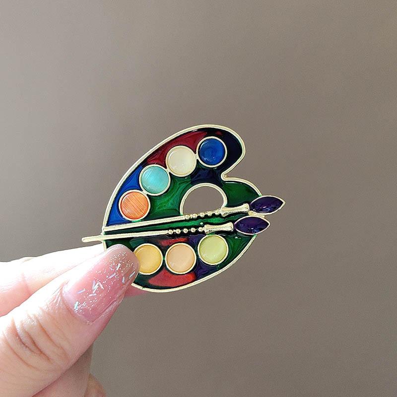 Moda esmalte paleta broches pa - Women Accessories Drawing avaliação e preço