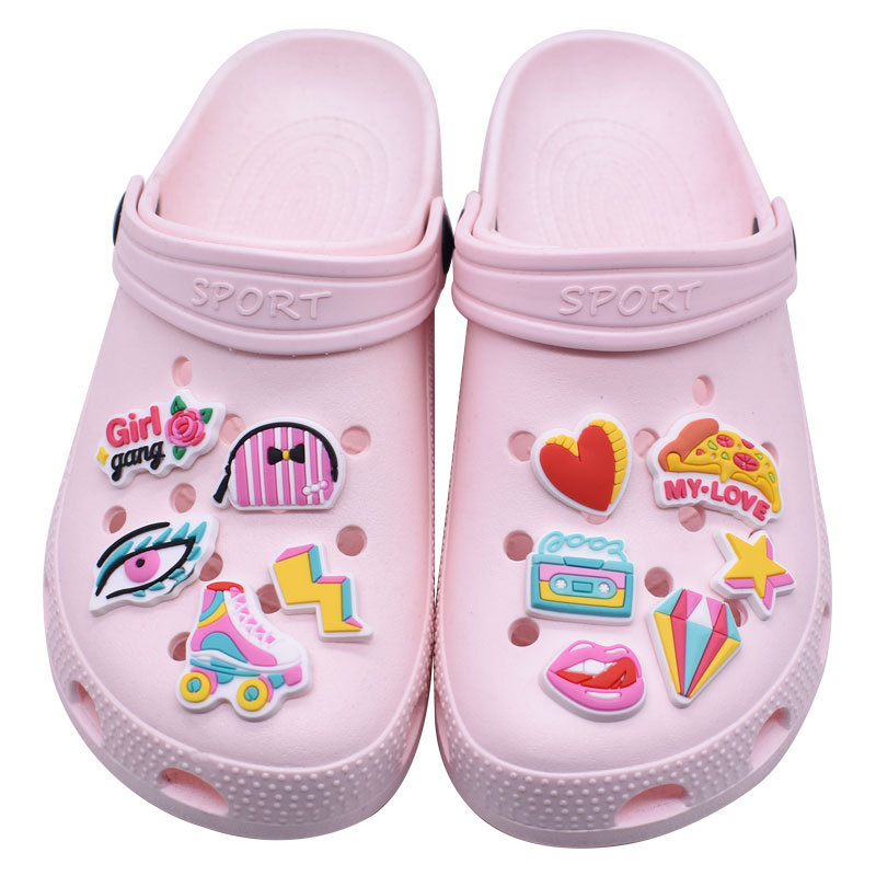 Vendas quentes 1 pçs bonito ma - Women'S Accessories For Crocs avaliação e preço