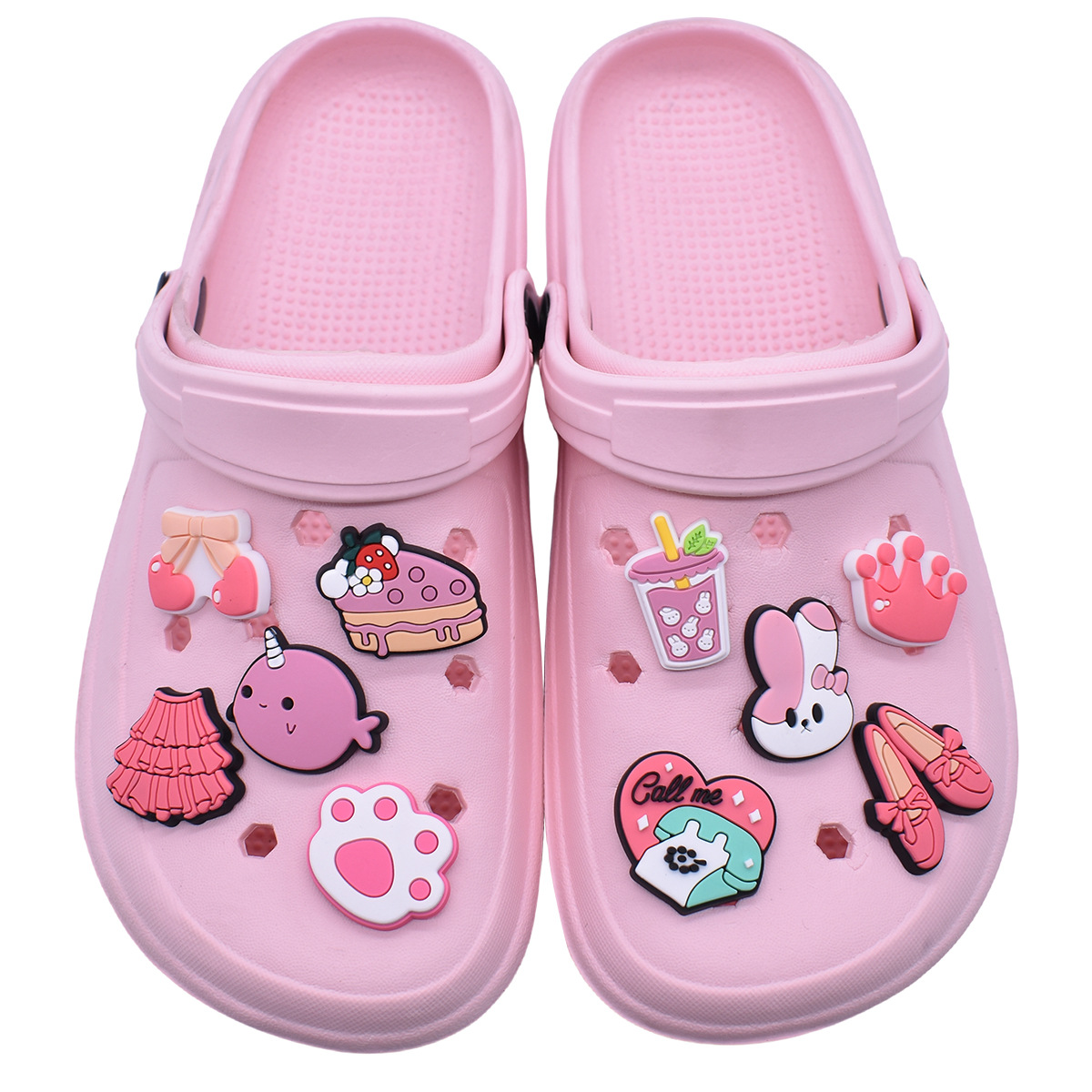 Bonito rosa sapato encantos de - Women'S Accessories For Crocs avaliação e preço