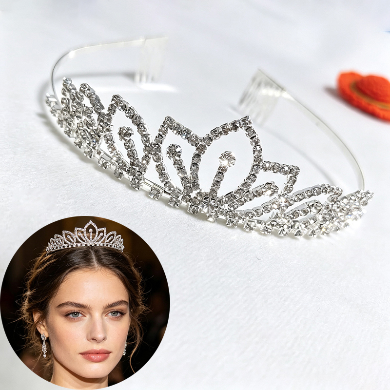 Tiara de Noiva com Coroa de St - Women'S Wedding Accessories avaliação e preço