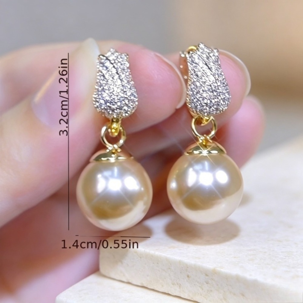 1 Par de Brincos de Pérola Sin - Women'S Affordable Accessories avaliação e preço