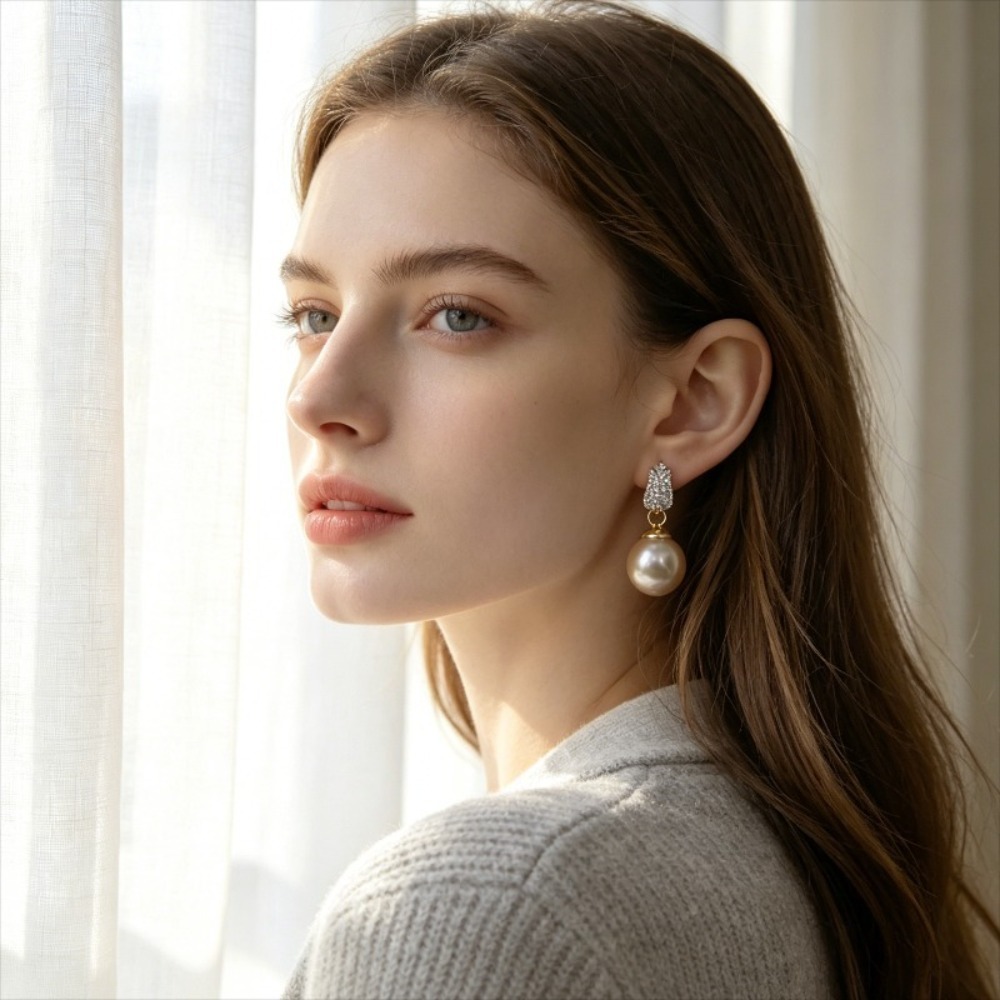 1 Par de Brincos de Pérola Sin - Women'S Affordable Accessories avaliação e preço
