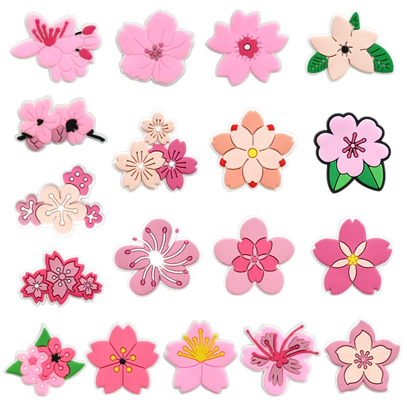 Bonito rosa flor sapato encant - Women'S Accessories For Crocs avaliação e preço