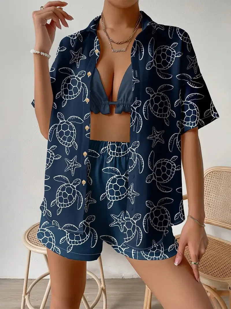 Moda impressão praia férias 2  - Women'S Vacation Accessories avaliação e preço