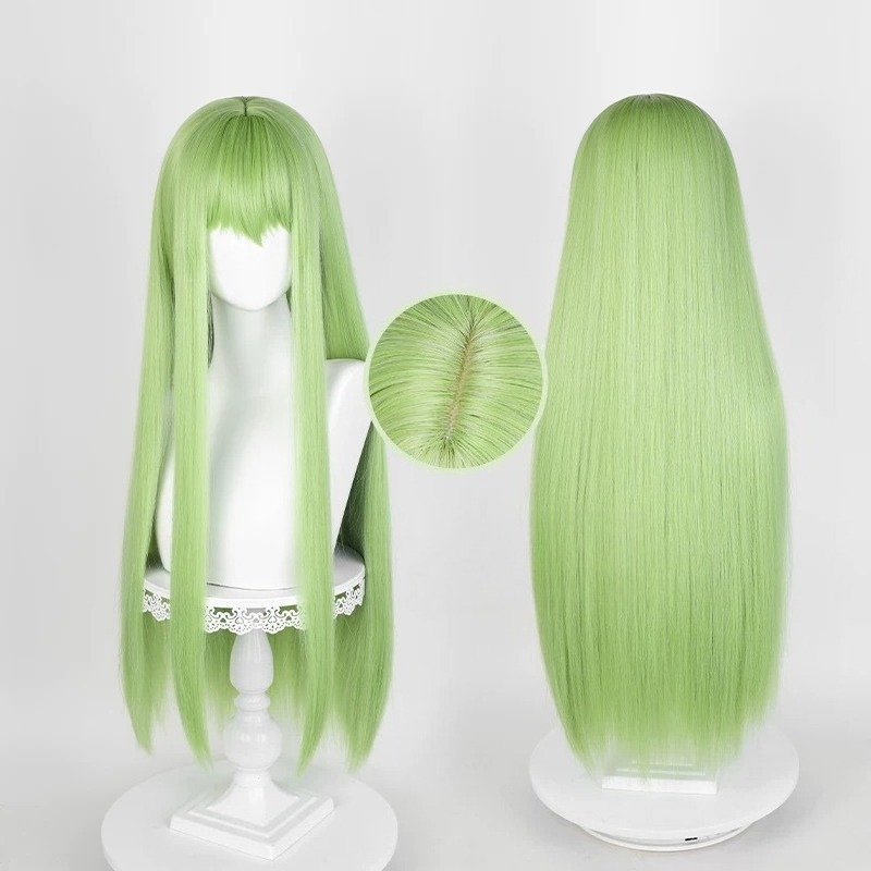 Peruca Verde Longa Sintética p - Women'S Accessories List avaliação e preço