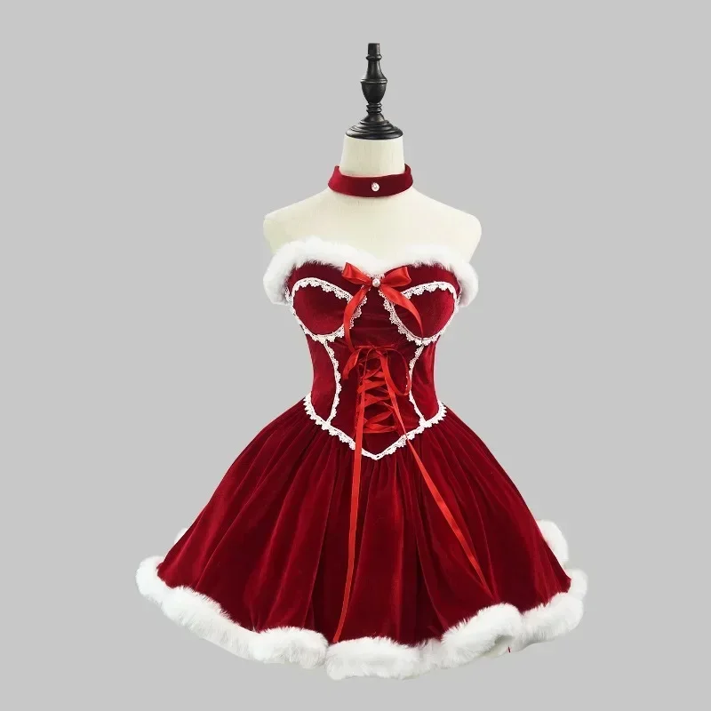 Ano novo vestido vermelho mant - Women'S Vacation Accessories avaliação e preço