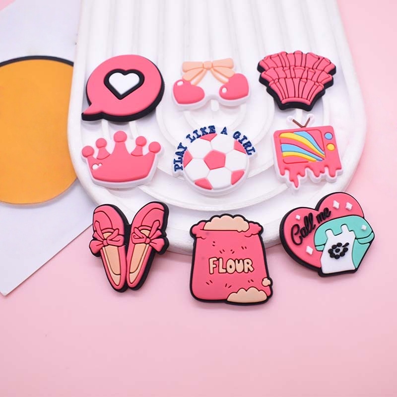 16 Peças de Charms Rosa para S - Women'S Accessories For Crocs avaliação e preço