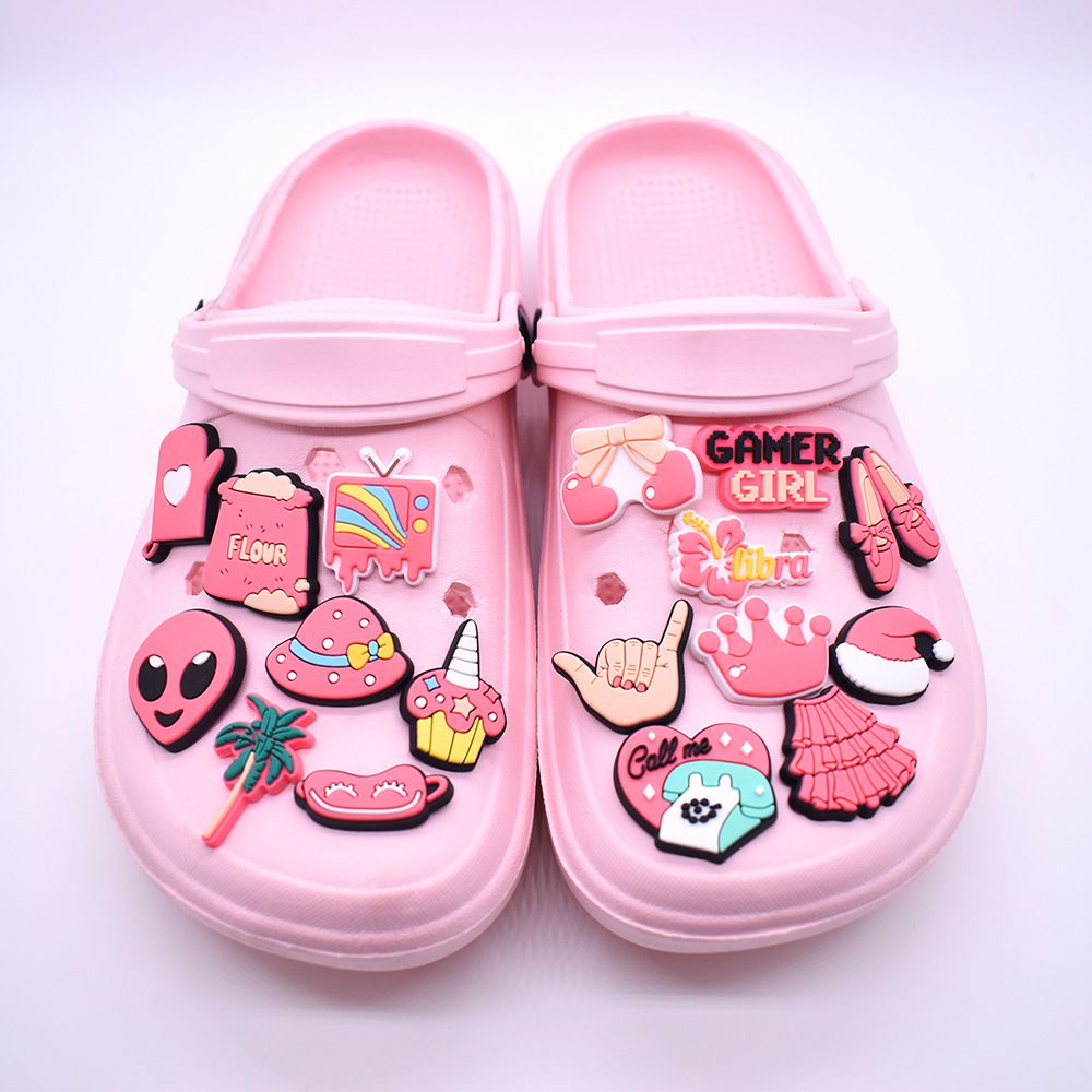 16 Peças de Charms Rosa para S - Women'S Accessories For Crocs avaliação e preço