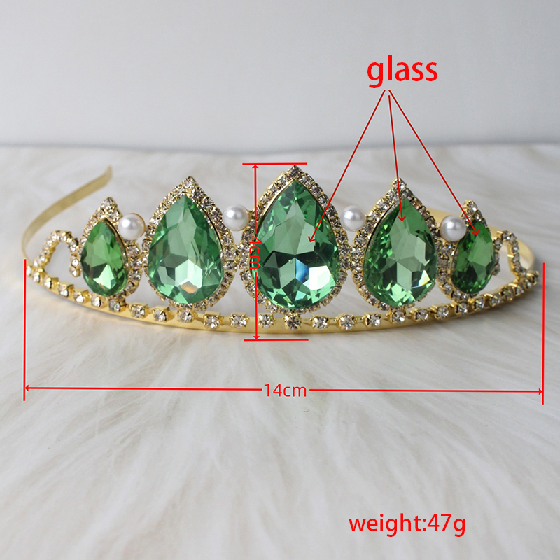Coroa de Cristal Verde com Got - Women'S Wedding Accessories avaliação e preço