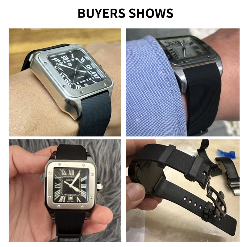 Pulseira de relógio de silicon - Women'S Accessories Cartier avaliação e preço